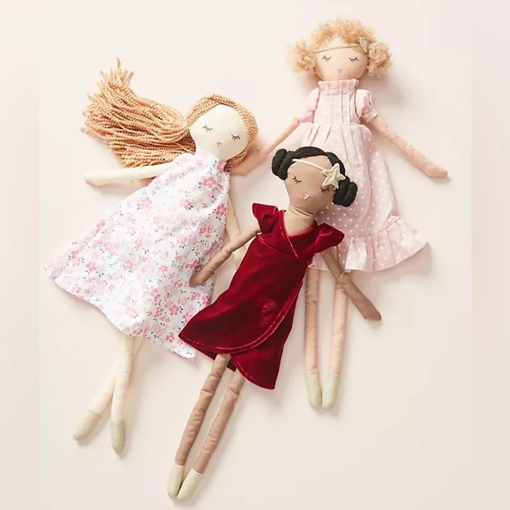 Anthropologie Kids Floral Dressed Girl Doll—Scarlet